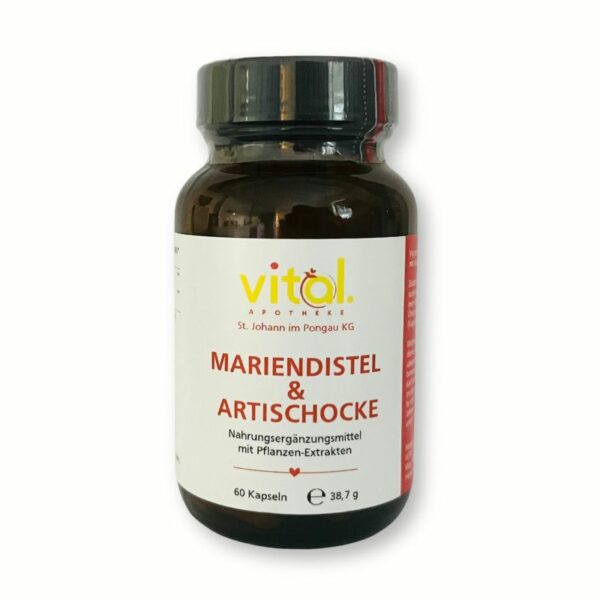 Mariendistel und Artischocke Kapseln