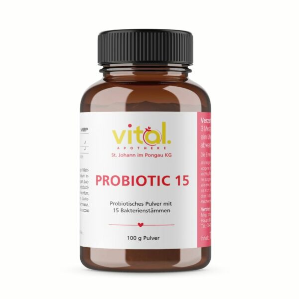 Probiotisches Pulver mit 15 Bakterienstämmen